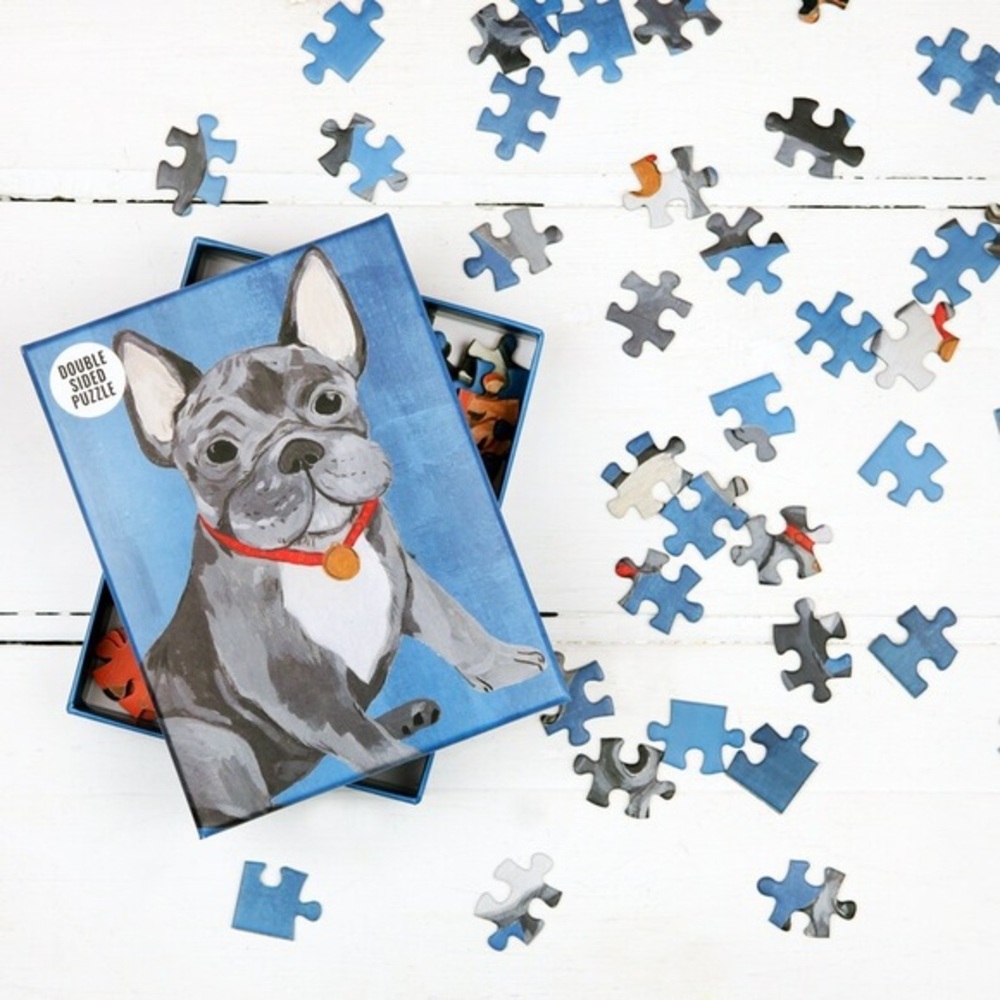 Talking Tables Double-Sided Dog Jigsaw Puzzles, 100 Pieces